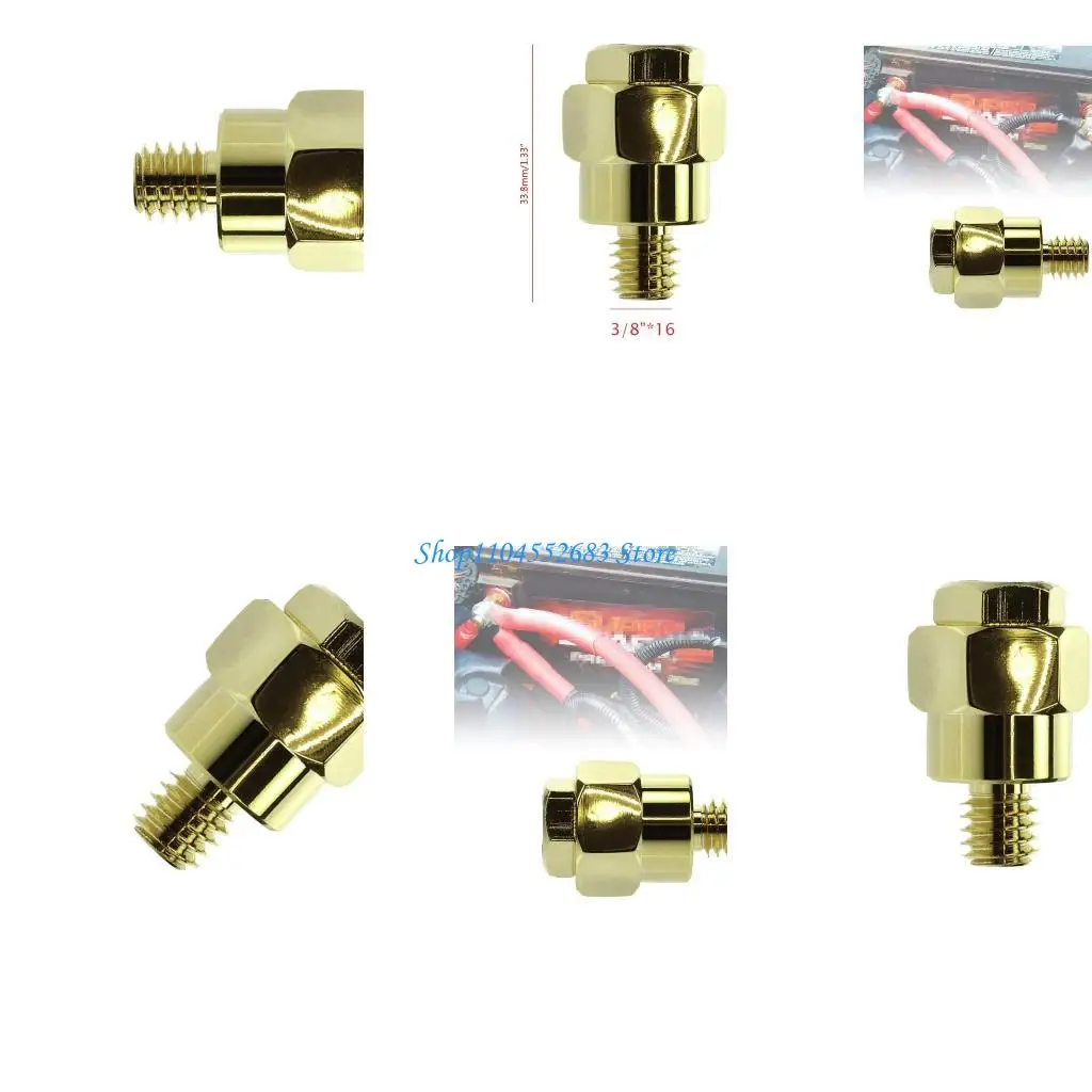 

Y6GD 2PCS Battery Terminal Adapters Positive Negative Car Battery Terminal Adapter