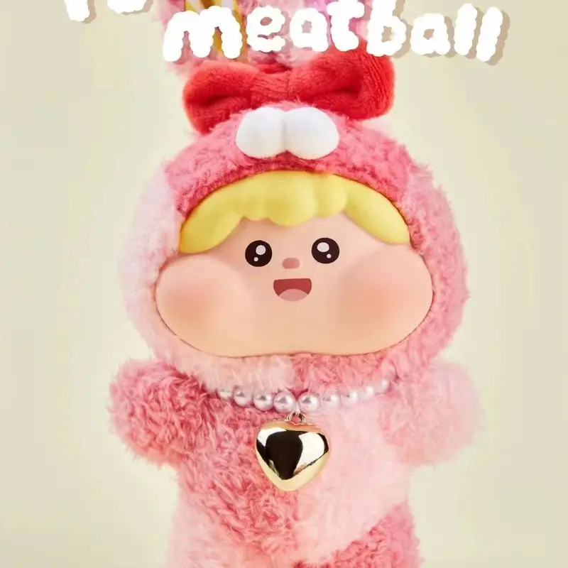 Genuine Blind Box Meatball Series Vinyl Doll Cute Action Figure Kawaii Bag Charm Pendant Toys Room Ornaments Girl Surprise Gift