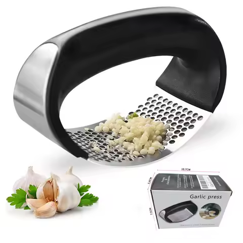 Easy Manual Garlic Press, Garlic Mincer Crusher for Fruit &amp; Vegetable Prep, Kitchen Gadget for Effortless Chopping