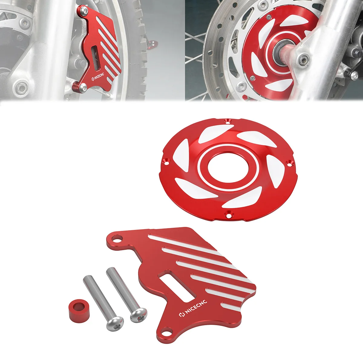 

For Honda XR650L XR 650L XR 650 L 1993-2024 2023 2022 CNC Motorcycle Aluminum Front Hubcap Front Brake Caliper Cover Guard Kit