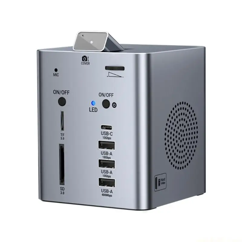 Professional Conference Dock With Clear Auditory Video Port USB C PD100W Charging And Multiple Devices Connection
