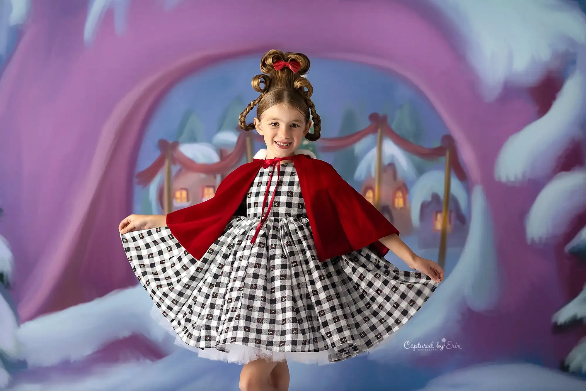 Fondali natalizi per la casa di neve Neonati Bambini Ritratto Fotografia Bambino Photostudio Alberi di Natale Sfondi per arco di caramelle di neve invernale