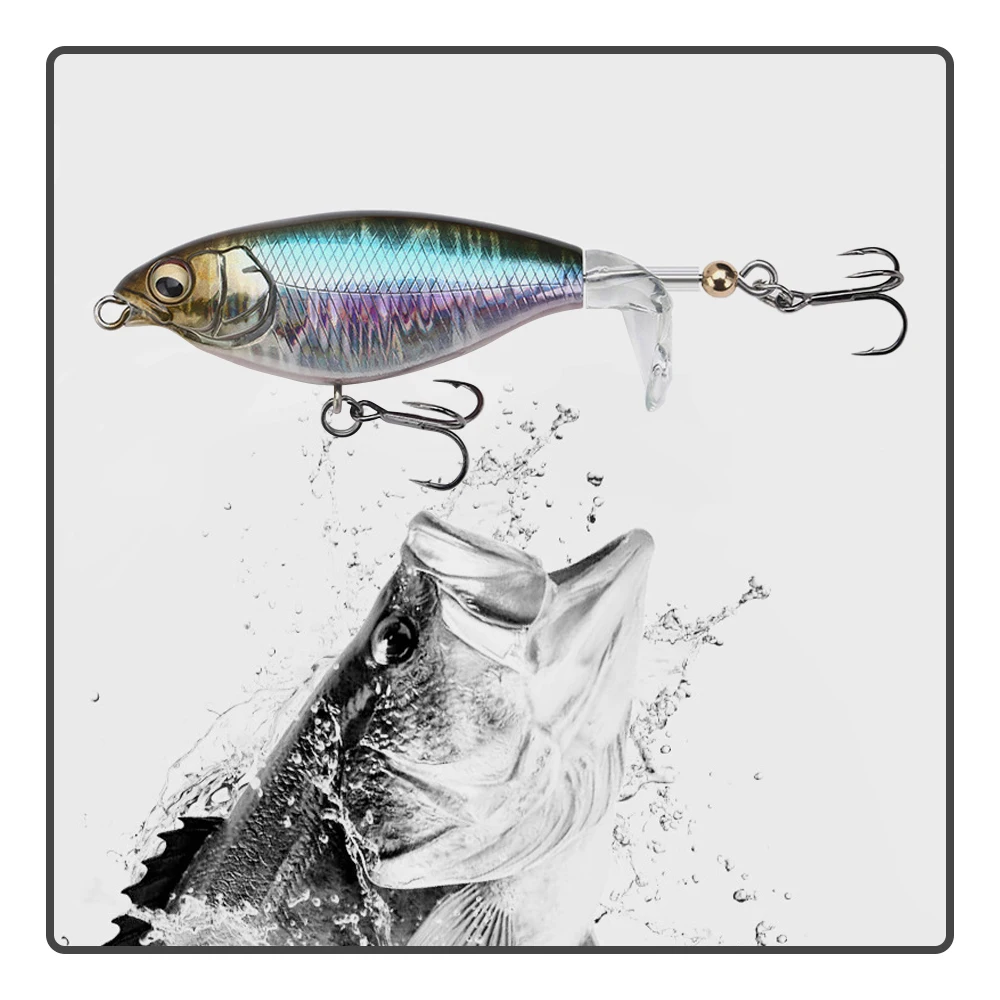 9cm 11g Lure Bait Propeller Floating Water Tractor Strengthened Blood Tank Hook Electroplating Bionic Hard Bait Noise Temptation