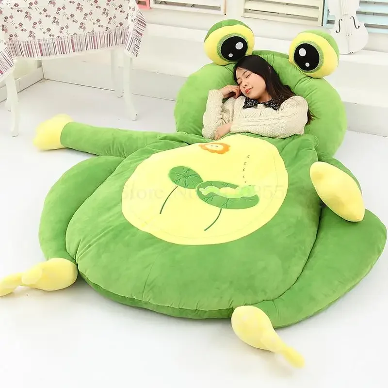 Cartoon cute animal bear child bed lazy couch tatami doll bed seat sleeping pad removable and washable