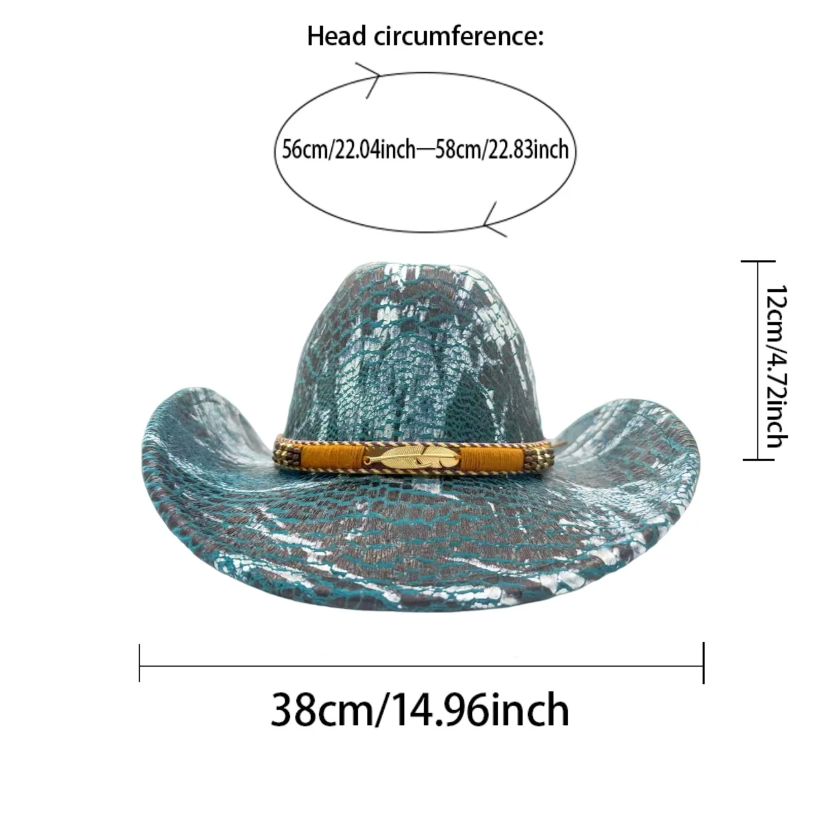 HongLuan – chapeau de Costume à paillettes pour adultes et chapeaux de Cowboy, strass pour femmes, accessoires de Cosplay de Cowboy et casquette de Cowgirl