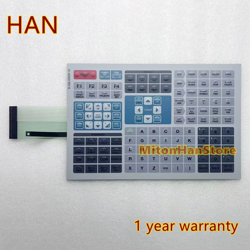 

Новинка для HAAS 61-0200 61-0200D REV B 61-0200B мембранная клавиатура с кнопкой