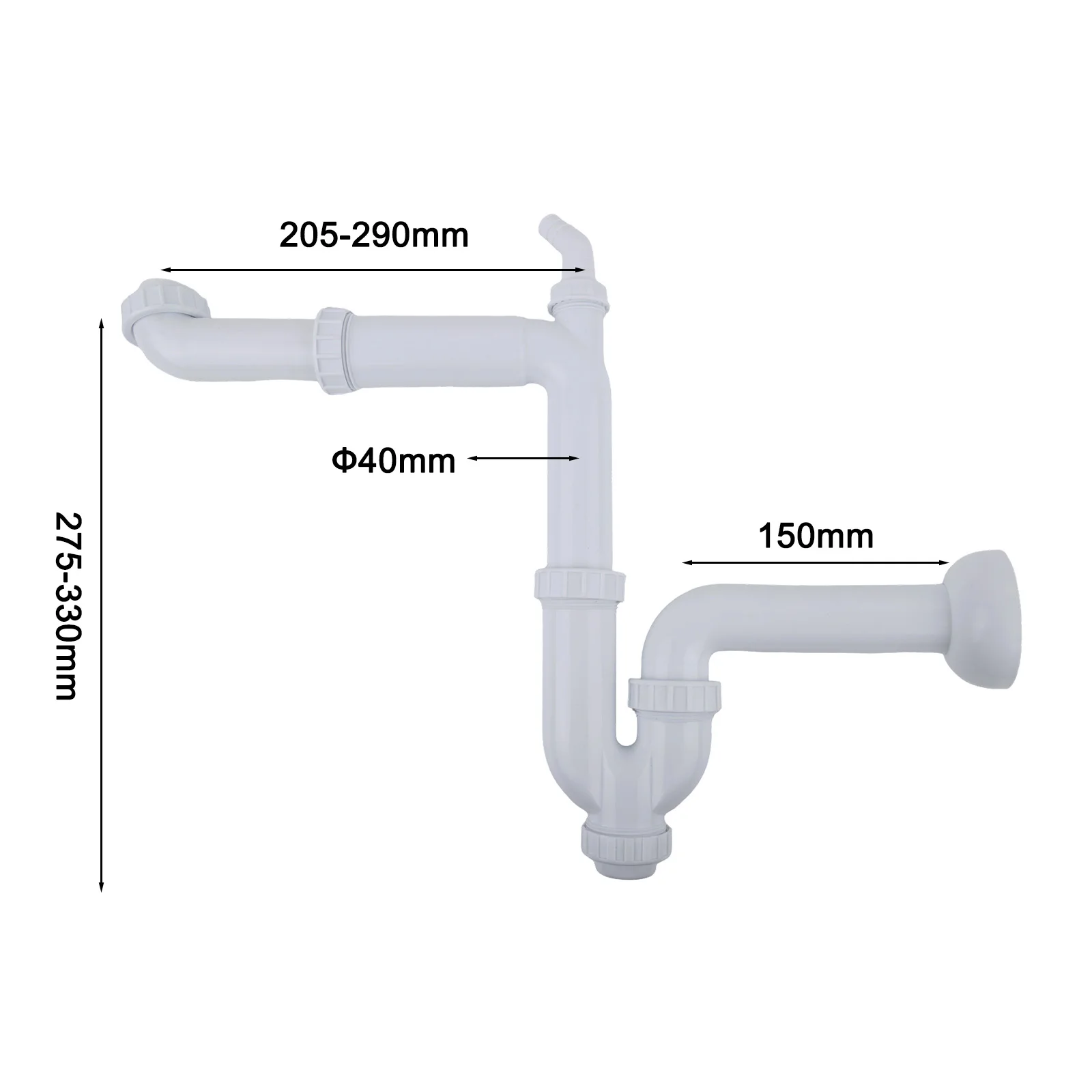 

Для кухонной раковины, кухонная дренажная система, ремонт дома, как показано на рисунке, регулируемая на 360 градусов дренажная труба, кухонная сантехника