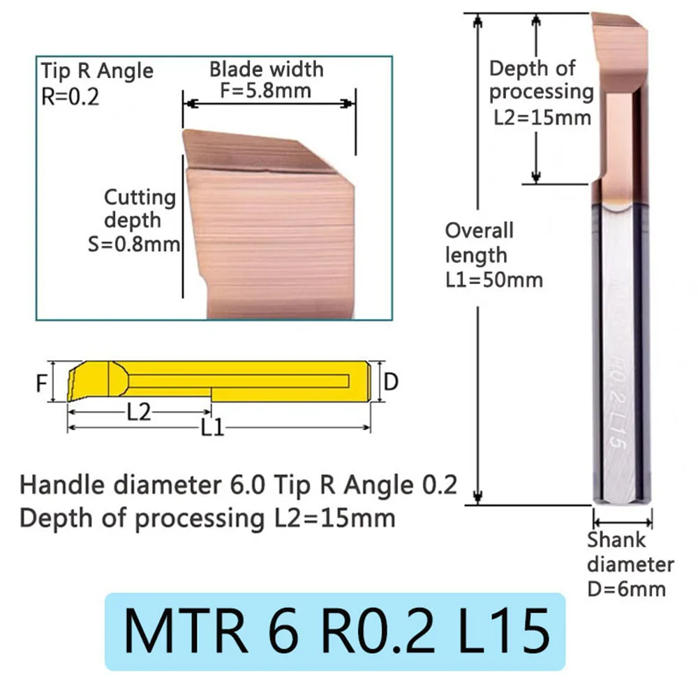HRC60 MTR0.9/1/1.2/1.5/1.6/1.8 MTR2/2.3/2.5/2.8 MTR3/3.5/4/4.5/5/5.5/6 Alat Pembuat Lubang Dalam Berukuran Kecil Alat Karbida Batang Pembuat Lubang