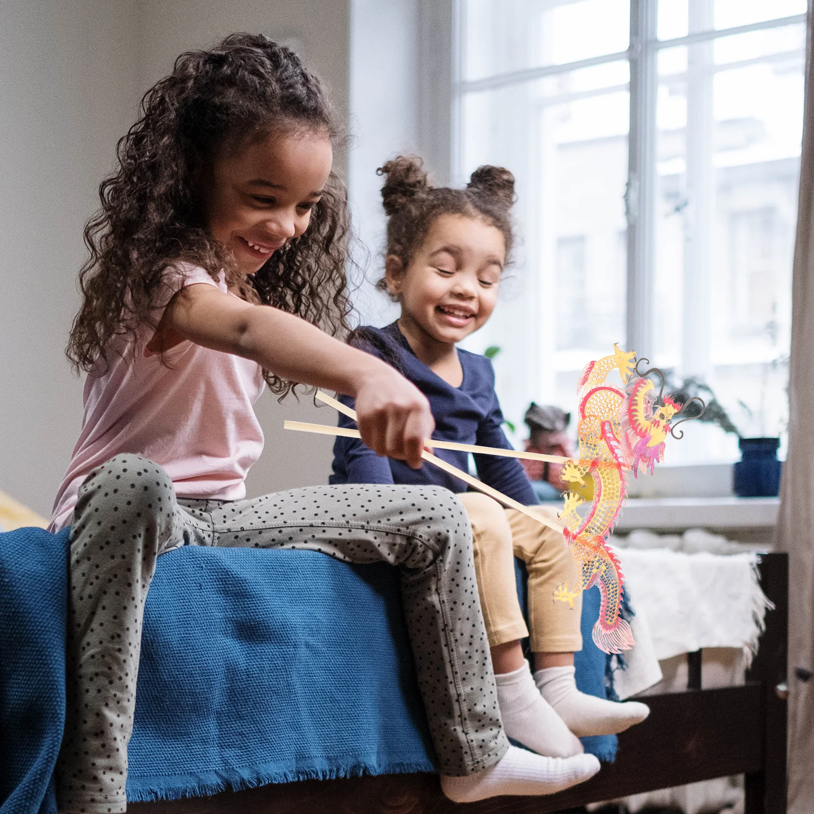 Hand Puppet Making Shadow Pairing Toys Traditional Puppets for Kids Diy Chinese Finger Theater