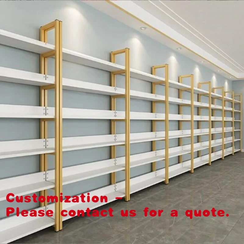 

Настраиваемые односторонние регулируемые многофункциональные коммерческие стеллажи для хранения: полки для супермаркетов, магазинов у дома, для закусок и косметики.