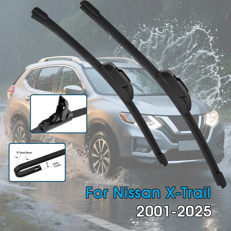 Auto Wischer Klingen Für Nissan X-Trail T30 T31 T32 T33 2001-2025 Windschutzscheibe Windschutz Front fenster Klingen Auto Zubehör