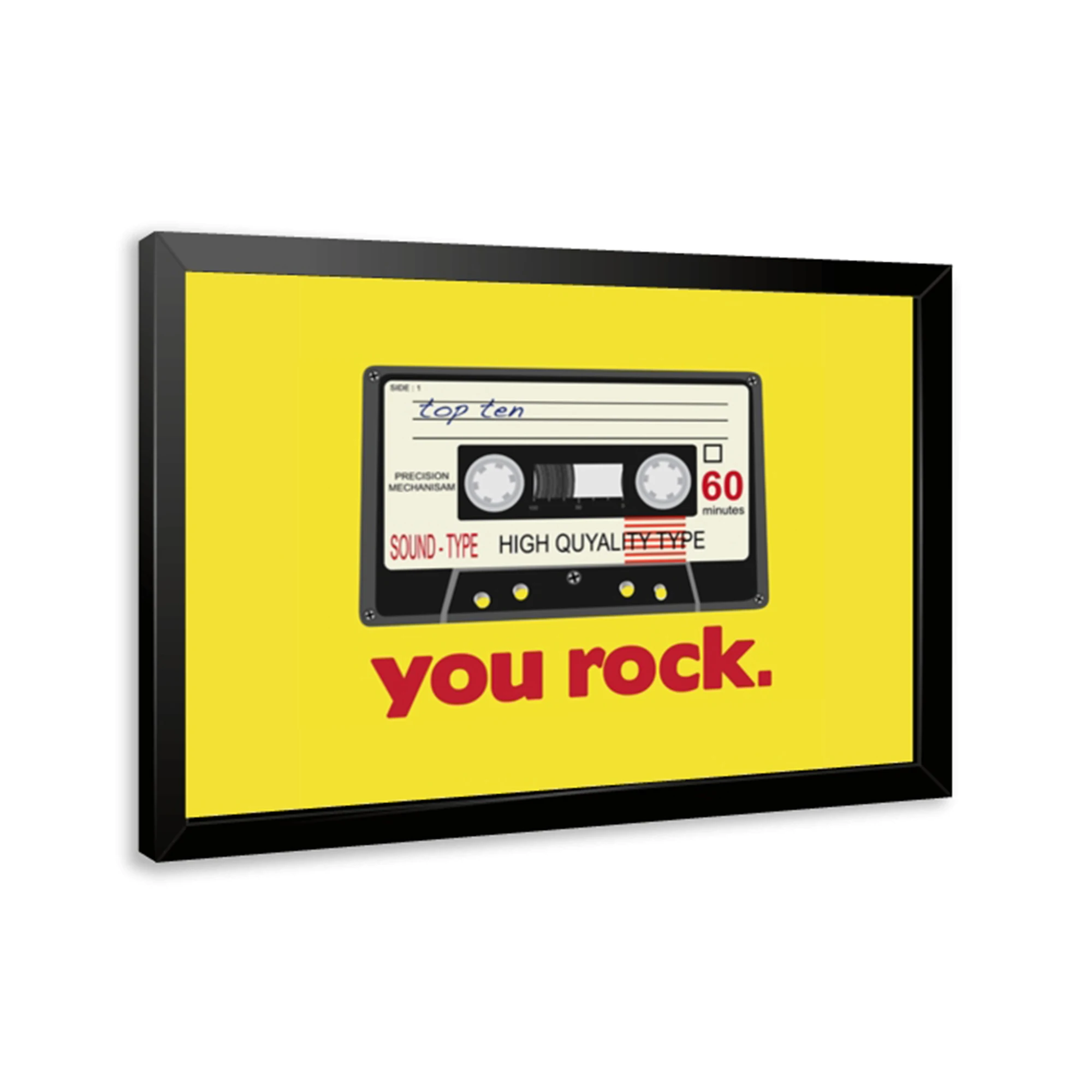 Modern Yellow You Rock Quotes Wall Art Print Canvas Painting Poster Picture For Living Room,Bedroom Home Decor view 3