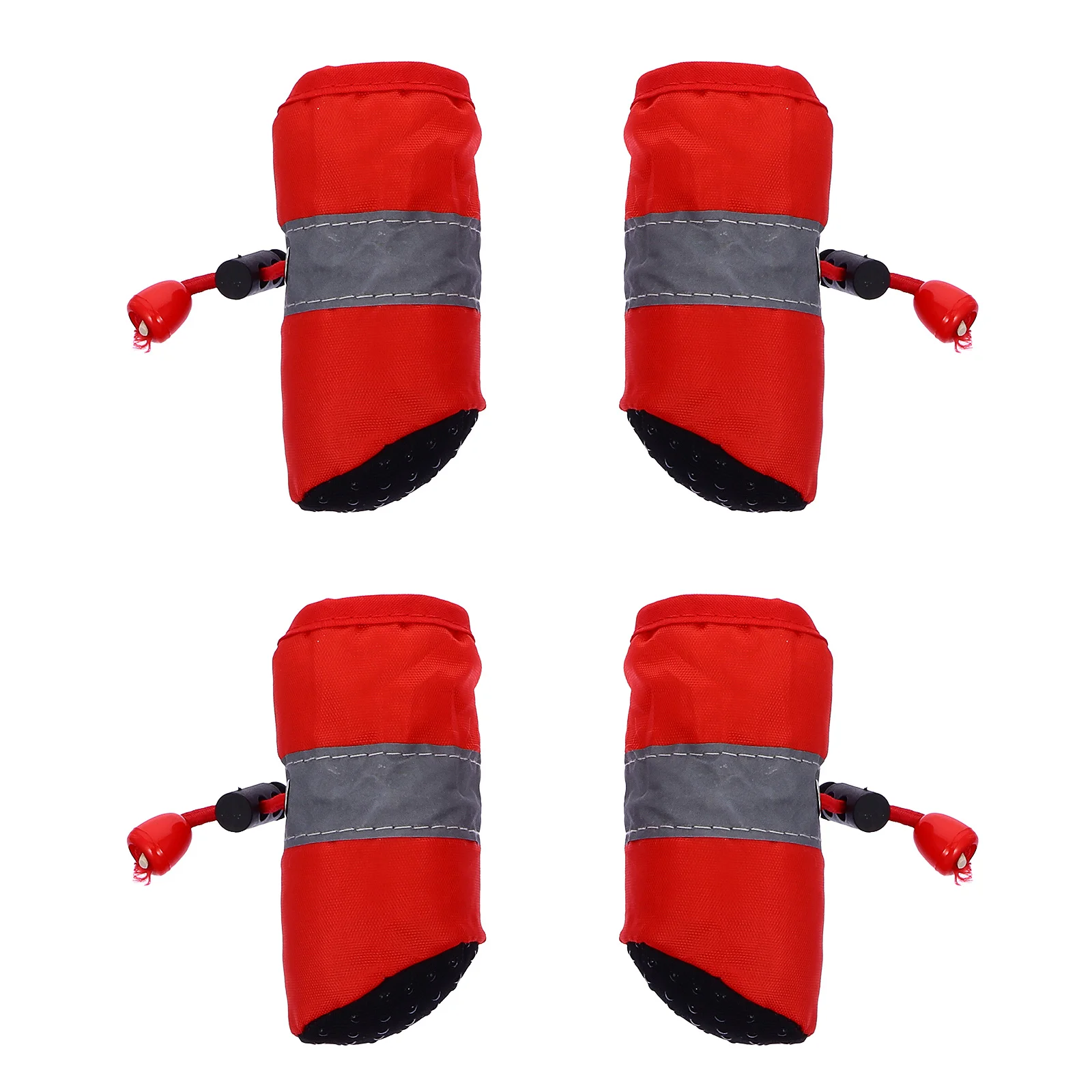 

4Pcs Dog Shoes Winter Paw Protector Breathable Soft Non-Slip Boots Warm Comfortable Foot Cover Christmas Pet Shoes
