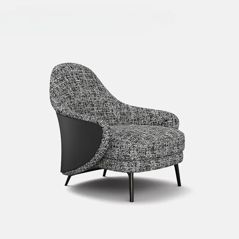 Italian light luxury extremely simple sofa chair, lazy balcony leisure chair