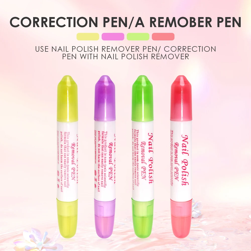 1PC Nail UV Gel Polish Remover Pens Beauty Soaking off Polish Corrector Remover Erase Pen Clean Mistakes Care Treatment Tool