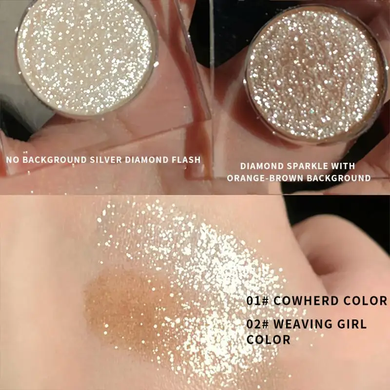 Sombra de ojos monocromática resistente al agua, paleta mate brillante, perlada, polarización, ilumina los ojos, Cosméticos de maquillaje