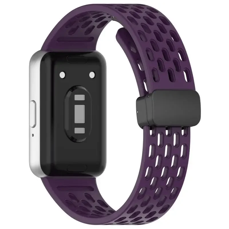 Magnetische Schnalle Mesh Silikon Armband Für Samsung Fit 3 Sport Atmungsaktive Uhr Band Für Samsung Galaxy Fit 3 Ersatz Armband – Detail 17