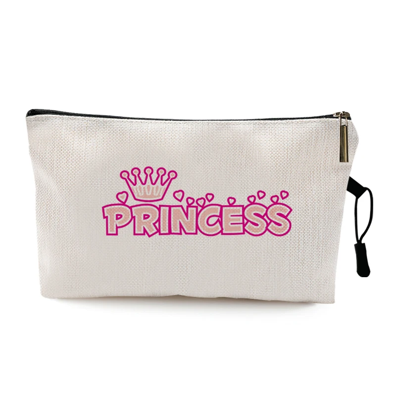 

Little Princess Design Makeup Bag Women Cosmetic Bag Toiletries Organizer Female Storage Make Up Cases Outdoor Girl Gift