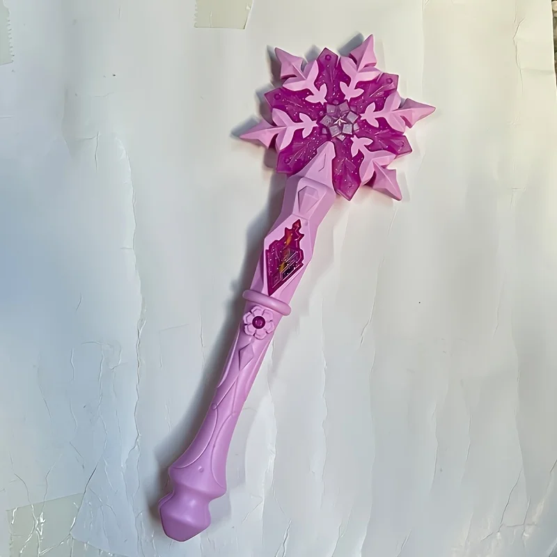 حار بيع أنيمي الجليد الأميرة إلسا الموسيقى الخفيفة ماجيك حلم الثلج عصا ماكياج لعبة فتاة عيد ميلاد هدية الكريسماس #5