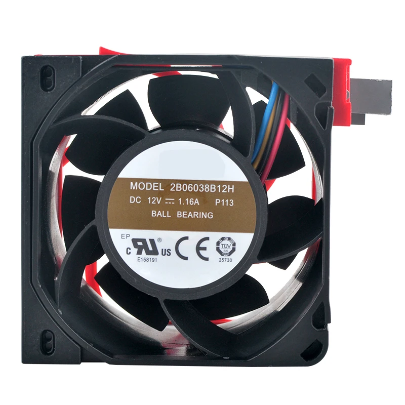 60mm High-Speed Cooling Fan 2B06038B12H 6cm DC12V 1.16A 8000rpm Dual Ball Bearing Server Fan for Enhanced Heat Dissipation