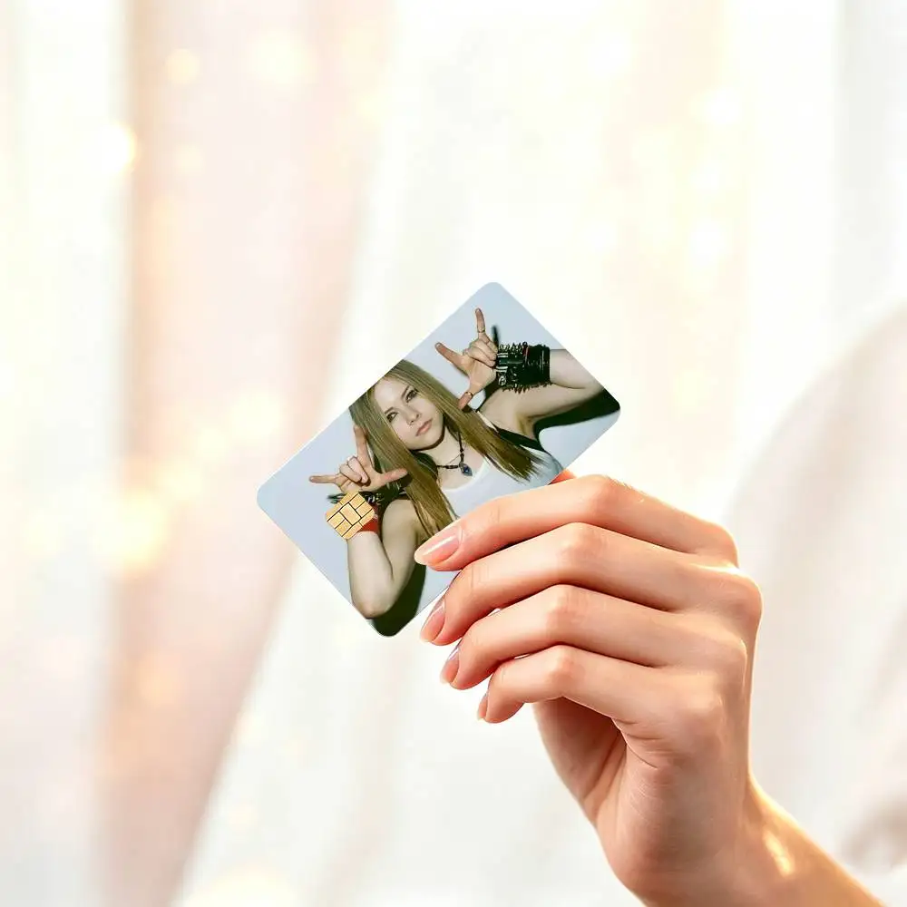 Y2K A-Avril L-LavignES 00S  HD Credit Card Stickers Game Card Decal Small Chip Waterproof Sticker Gift Decor