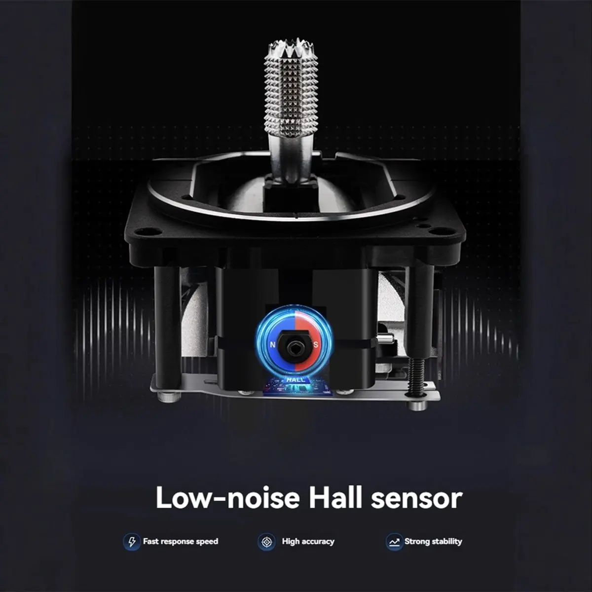 《Factory Direct》2PCS AG02 CNC Hall Gimbals Two-Way Adjustable Metal Hall Joystick for TX16S MKII/TX15/BOXER Remote Control Black