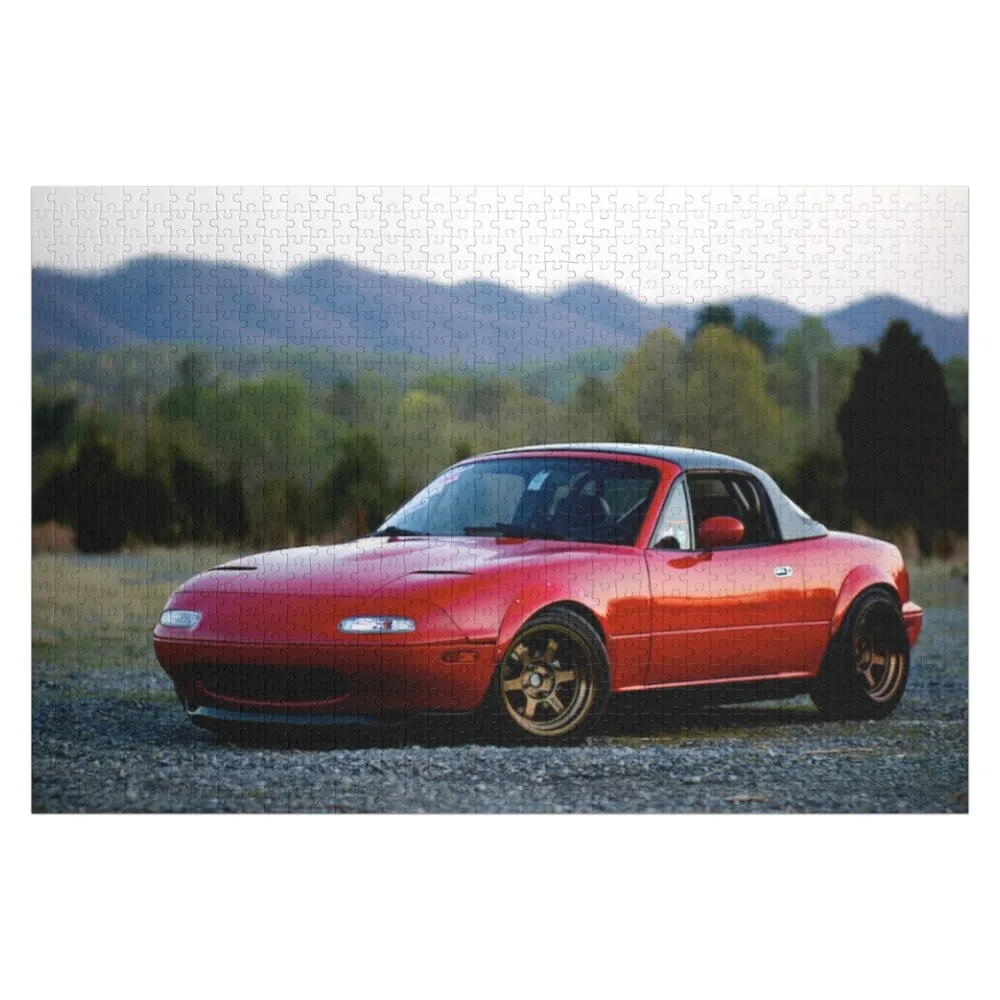 

Living In The 90's Miata - Design Jigsaw Puzzle Baby Toy Personalized Gift Custom Wooden Name Personalised Puzzle