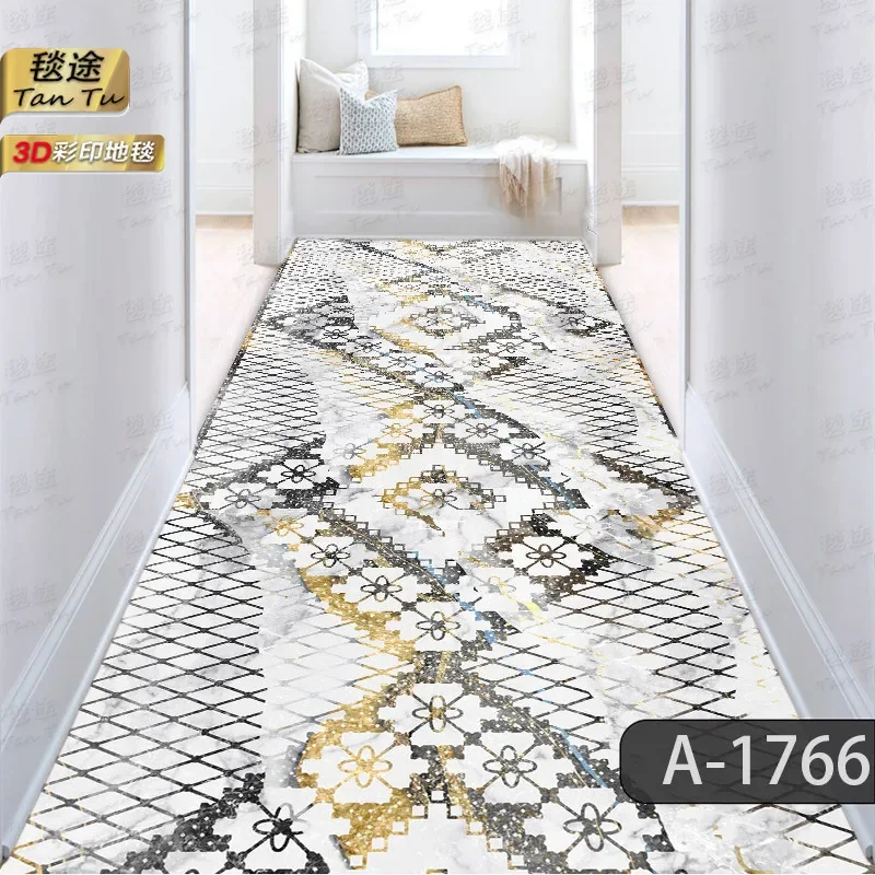 

Vintage Home Hallway Carpet for Bedroom Balcony Home Aisle Runner Rug Persian Area Rug Living Room American Long Hotel Corridor