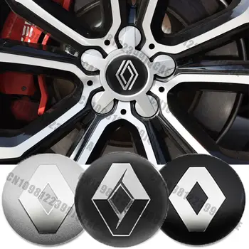 4 ks 56mm 60mm 65mm auto styling kryt náboje kola střed odznak emblém samolepka pro Renault Megane 2 Duster Logan Captur Clio 4 Scenic 12 nejlepší prodej Krytka středu kola pro Renault - №2
