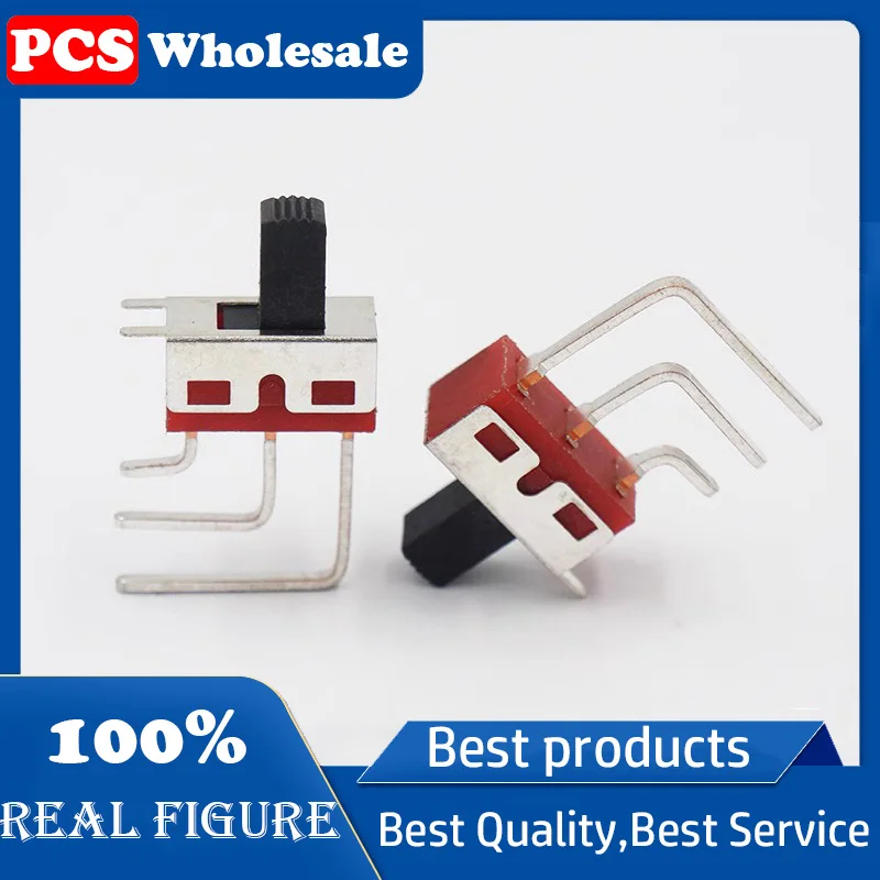 

10PCS SS-12D28 2 gear toggle switch 3P bending foot 90 degree bending foot high current straightener SS-12D09 Environmental