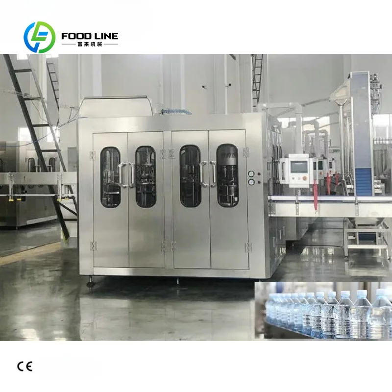 Customized 3-in-1 Automatic Electric Glass Beverage & Aqua Bottle Filling Machine