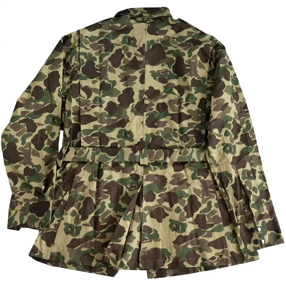 WWII WW2 Paratrooper Uniform M42 Camouflage Clothing Vintage Uniform Cargo Clothing Outdoor Jacket