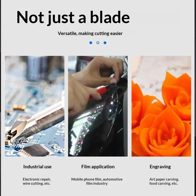Glue Removal And Scraping Blades, Flat-edged Scalpel, 5, 11, 17# BSD Engraving Knife, Repair And Film Application Hand Knife