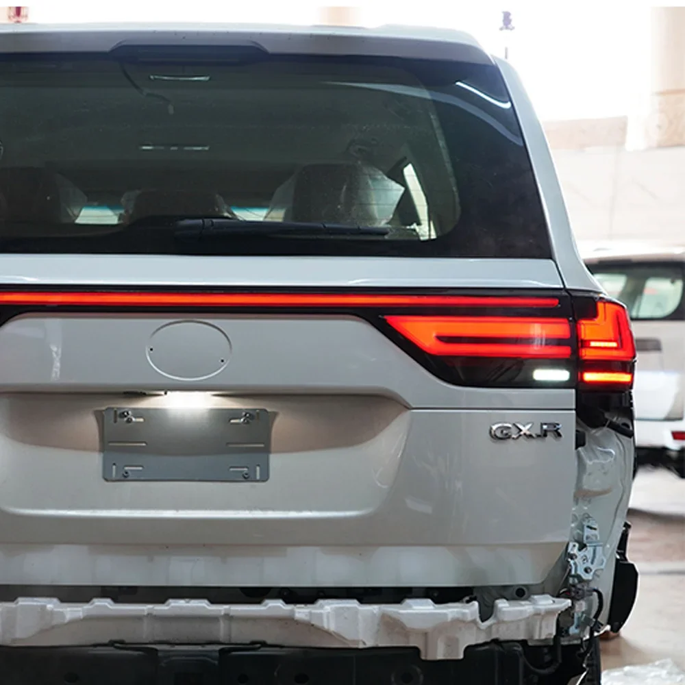 

Для Toyota Land Cruiser Lc300 2022-2025 светодиодный автомобильный задний фонарь в сборе, обновленный эффект запуска через задние фонари, инструменты, аксессуары