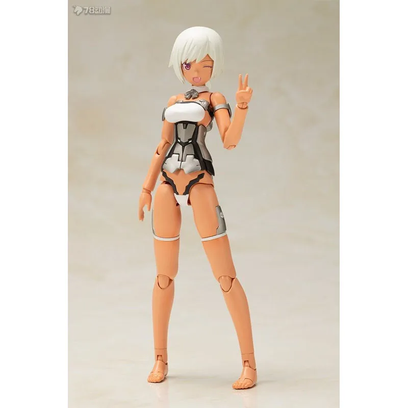 Kotobukiya Origineel MODEL KIT FRAME ARMS GIRL Letitia Silver Ver. Anime Action Figure Assembly Model Speelgoed Model Cadeaus voor jongens