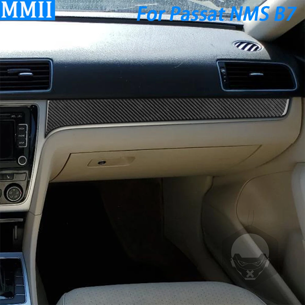 

Для Volkswagen Passat NMS B7 2012-2019 углеродное волокно Co-pilot панель приборной панели декоративные полосы аксессуары для интерьера автомобиля Наклейка