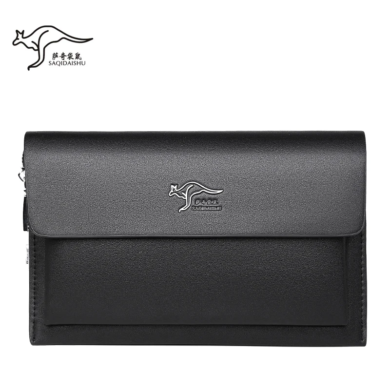 2026 Men's Long Business Wallet PU Leather Zipper Handbag Mobile Bag Money Organizer Password lock anti-theft Clutch for Men