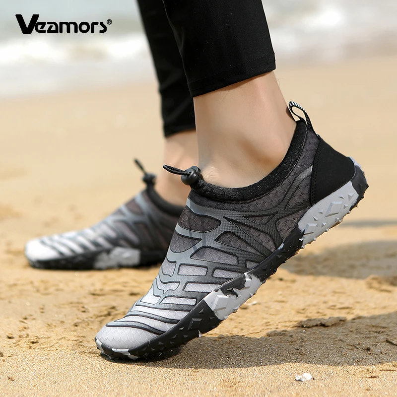 Slip-on Women Aqua Shoes Men's Quick Dry Beach Wading Sneakers Unisex Light Breathable Water Sports Shoes for Surfing Swimming