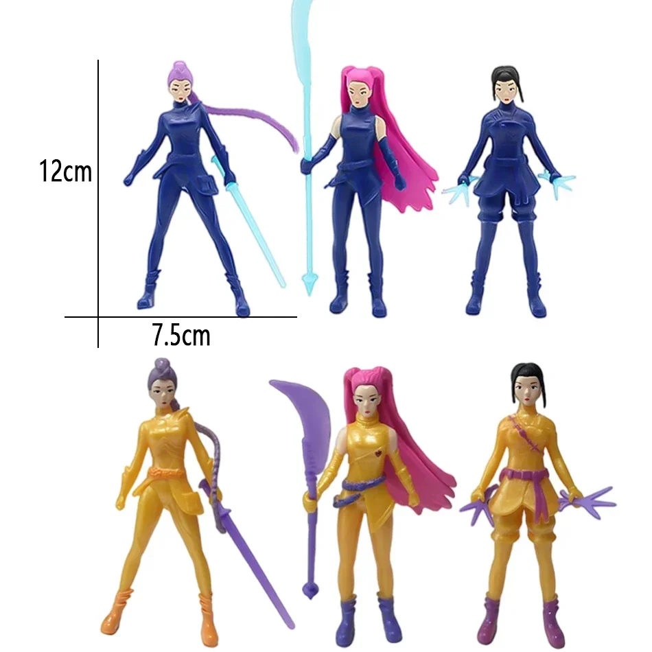 Figurka Kpop Demon Hunt Anime Blind Box Series Tygrys Figurka Zabawka Dekoracja na Biurko Statuetki Ozdoba Halloween/Boże Narodzenie Prezent dla Dzieci