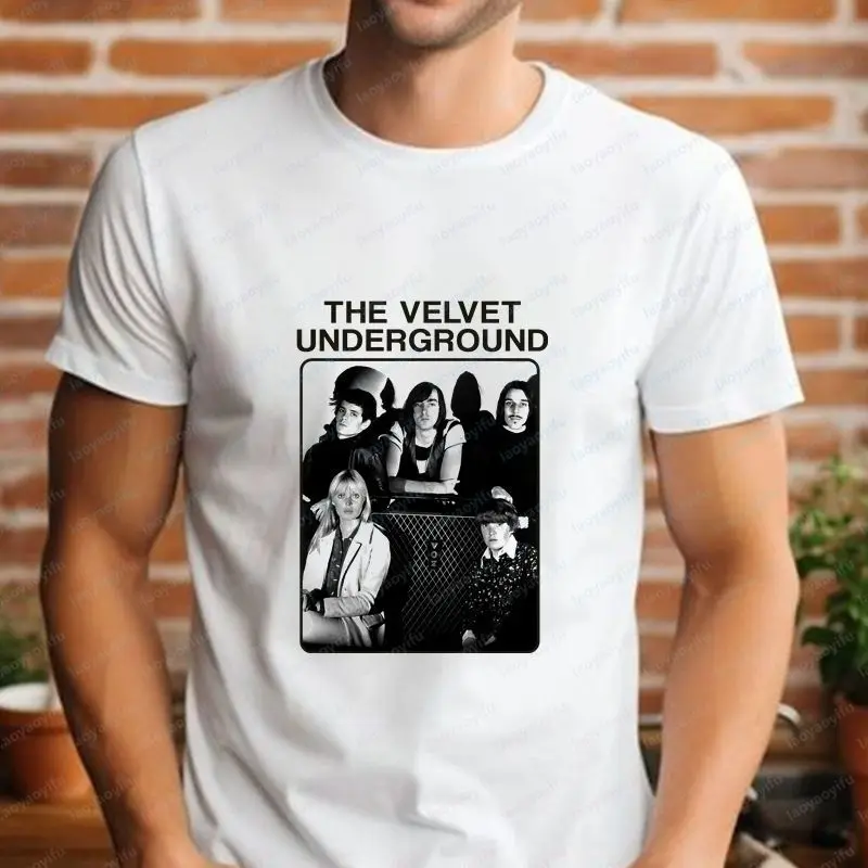The Velvet Underground - Retro Bootleg Style Fashion Casual Shirt Classic Band Unisex Round-neck T-shirt