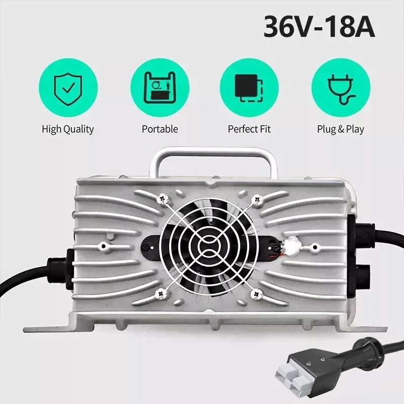 18 Ampere 36 Volt intelligentes Batterieladegerät für EZGO Marathon Golfwagen mit SB50-Stecker