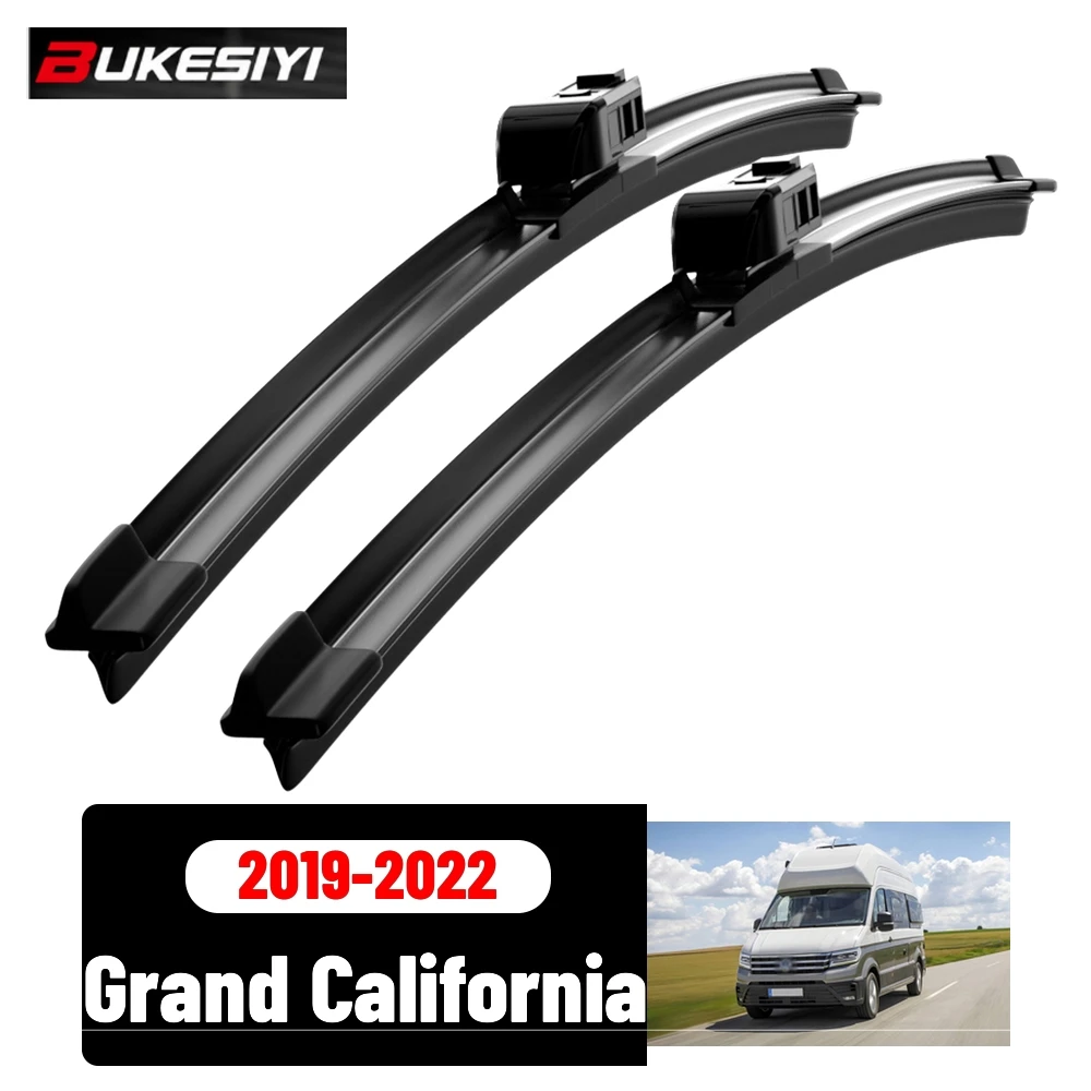2PCS Front Wiper For Volkswagen Grand California 2019-2022 Silent Durable High Quality Windshield Wiper Blades Accessories