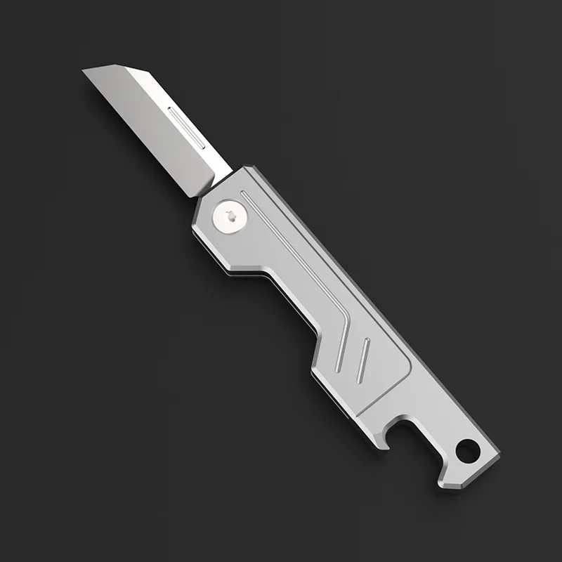 Imagem -06 - Mini Liga de Titânio Handle Pocket Knife M390 Lâmina Faca Dobrável Alta Dureza Abridor de Garrafas Edc Express Ferramenta ao ar Livre