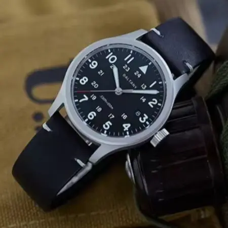 Baltany Men Quartz Watch Pilot 36mm Wristwatch Sapphire Mirror BGW-9 Luminous Sport 10ATM Waterproof Ronda 715Li Mov