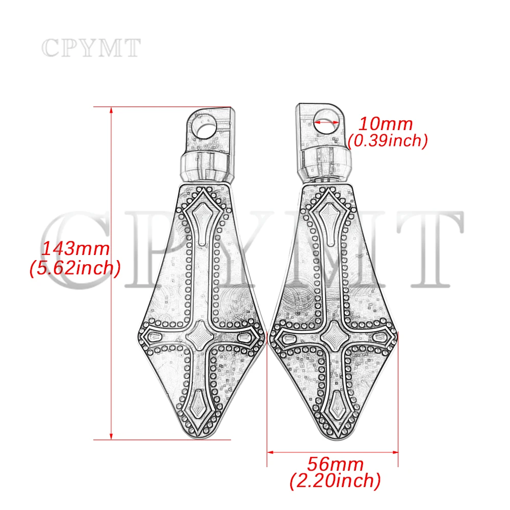 Reposapiés cruzados, reposapiés para motocicleta, clavijas de cambio, Kits CNC para Harley Touring Road King Glide Sportster VRSC Softail Dyna