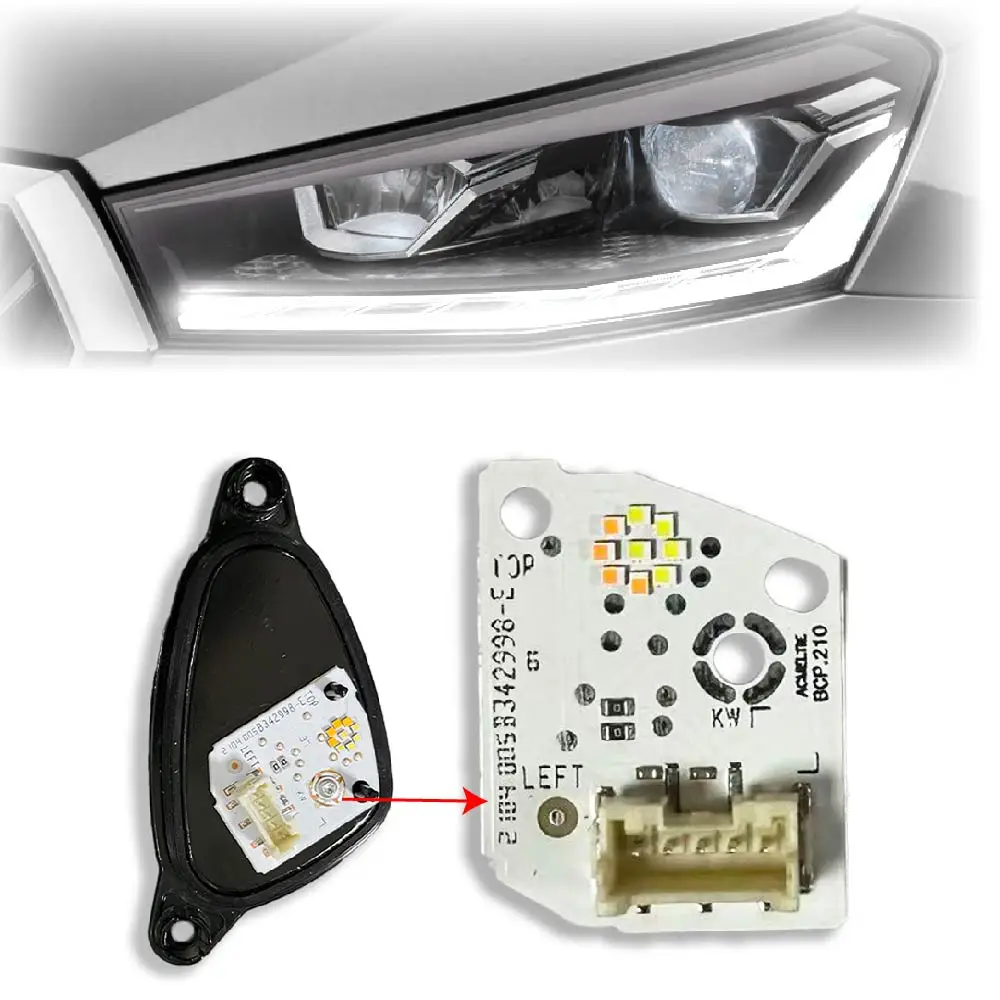 For 2022‑2025 Skoda Fabia IV B342998‑E B343003‑E LED Headlight DRL Chips Boards Daytime Running Lights Source Module Accessories