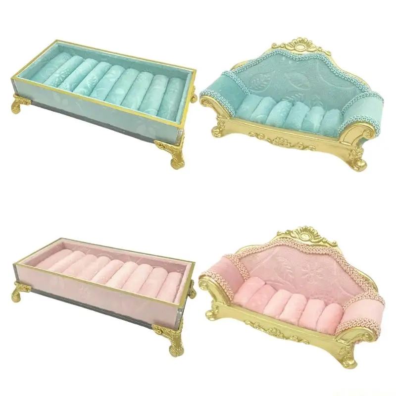 

D46E Modern Resin Jewelry Showcase Sofa Stand Easy Clean Decorative Organiser