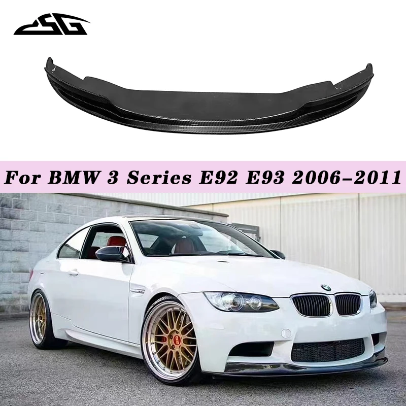 

For BMW 3 Series E92 E93 Carbon Fiber Front Lip Lower Guard Plate Splitter Bumper Diffuser Spoiler Body Kit Car Accessories