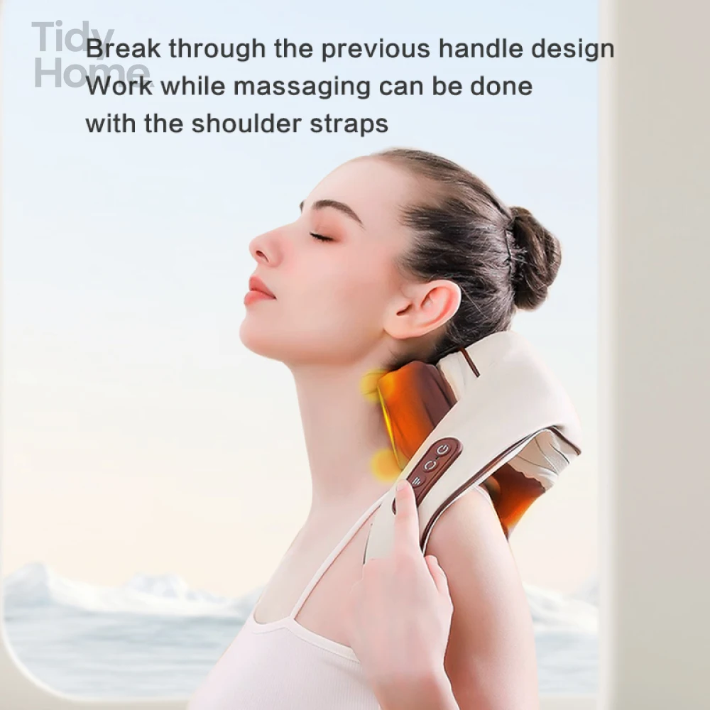 

Shoulder and Neck Massager with Heat for Pain Relief Deep Tissue,Wireless Shiatsu Massage for Neck, Back,Legs, for Your Loved
