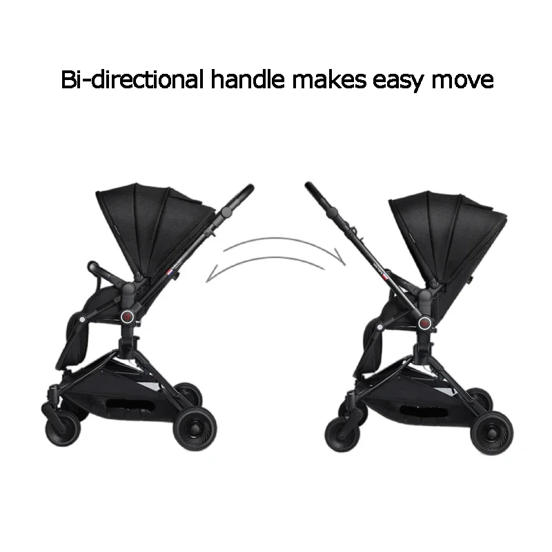 Foldable Stroller Carriage Newborn Pram Luxury Two-way Push 360 Rotate Trolley Cheap Baby Travel Stroller